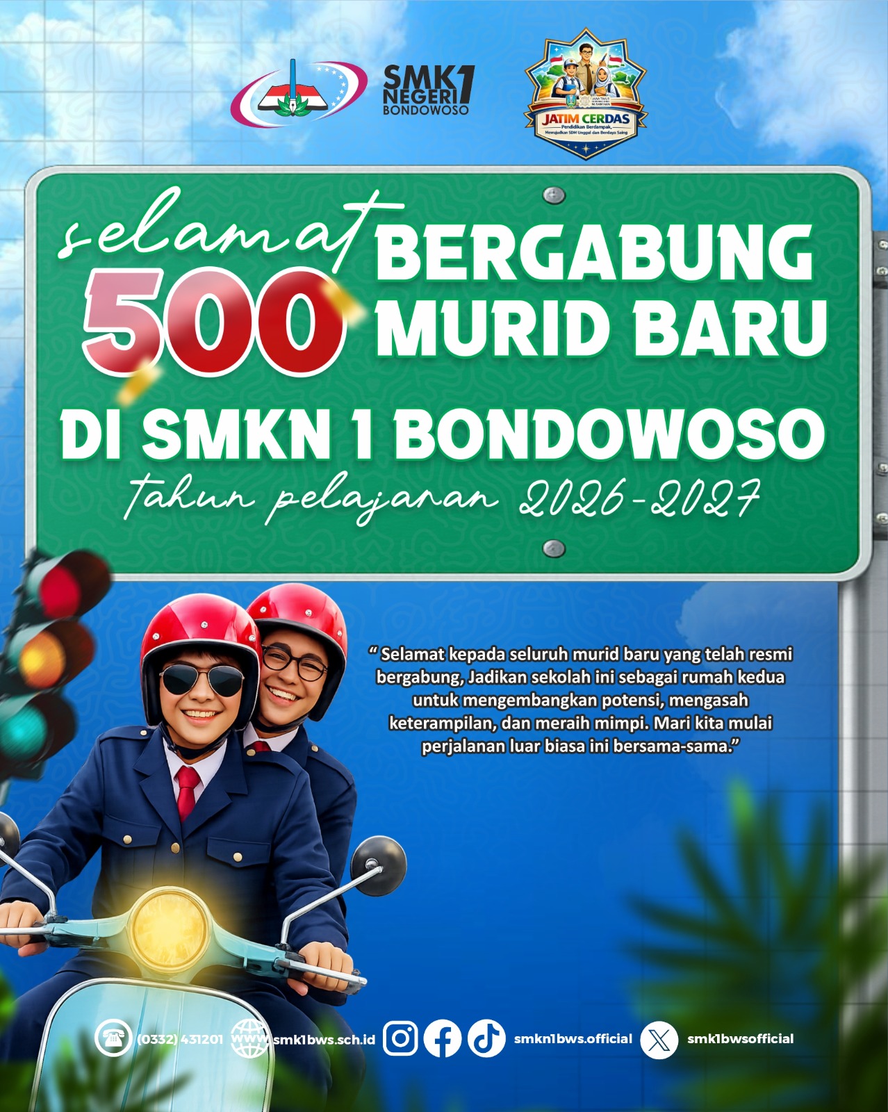 Selamat Bergabung 500 Murid Baru